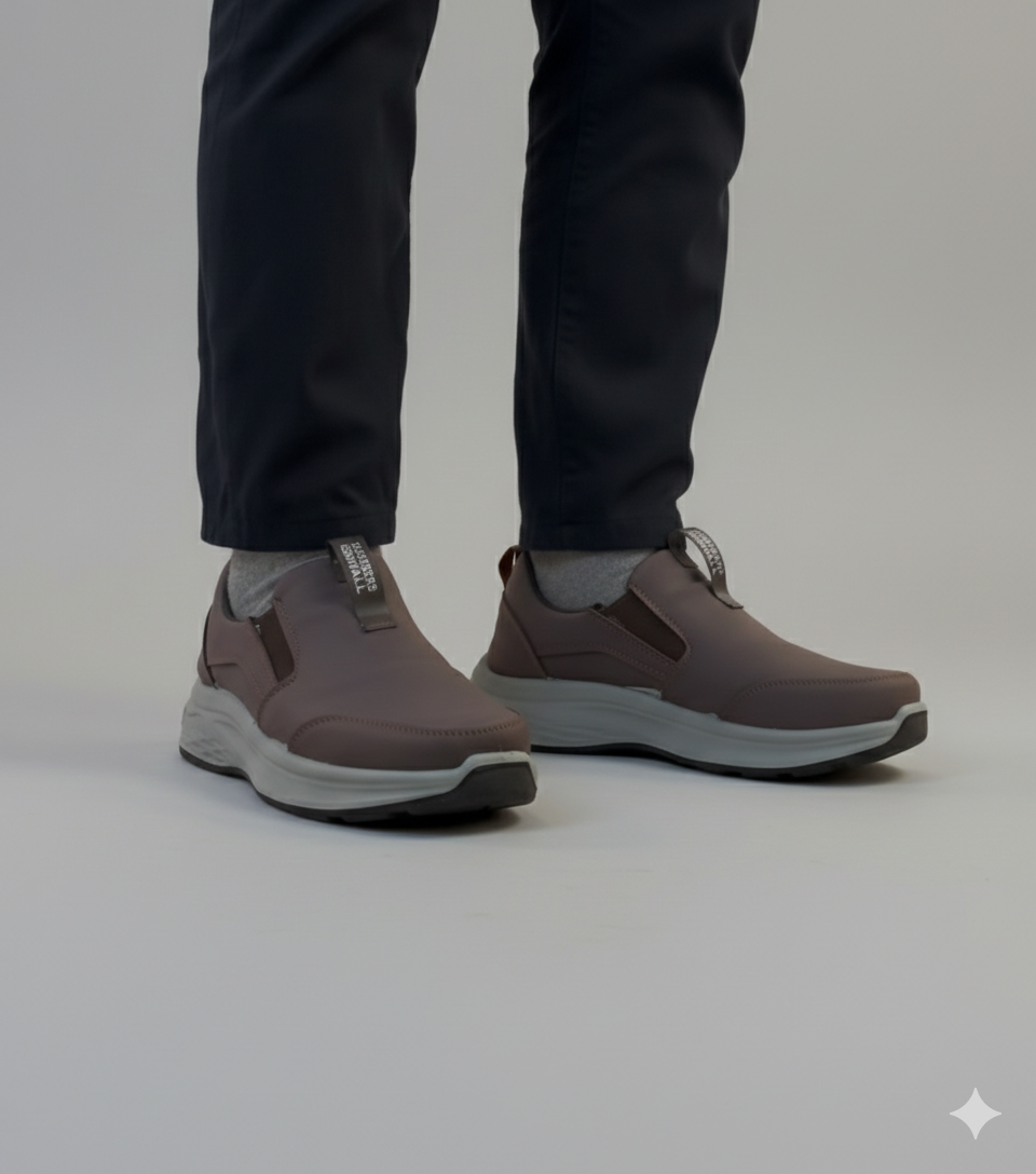 chaussure chaussures orthopédique  صباط سكيتشرز cuire matte